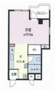 松ヶ丘ビル【9階】の間取り