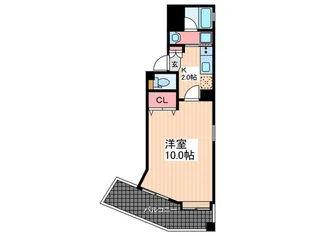 ベルコートII岡本【4階】の間取り