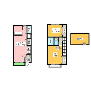 愛知県名古屋市中村区稲上町2【一戸建】の間取り
