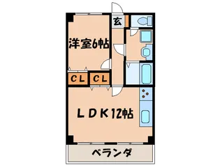 奥村マンション【1階】の間取り