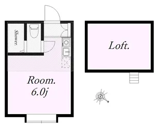ユナイト小机アリシアの瞳【2階】の間取り