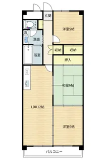 エクレール郡山 弐番館【10階】の間取り