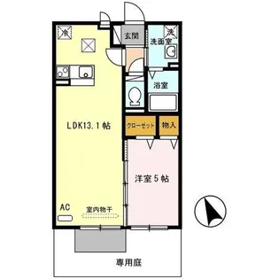 エル スール【1階】の間取り