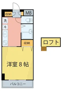 ラ・フランスマンション本町【5階】の間取り