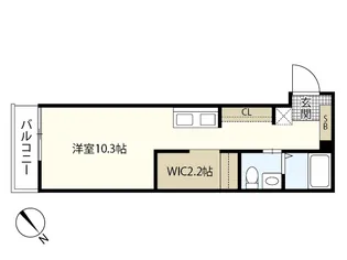 フェリシア梅原【2階】の間取り