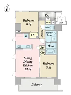 篠ガーデンレジデンス【5階】の間取り
