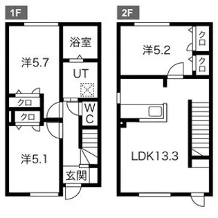 北海道札幌市北区屯田七条6【一戸建】の間取り