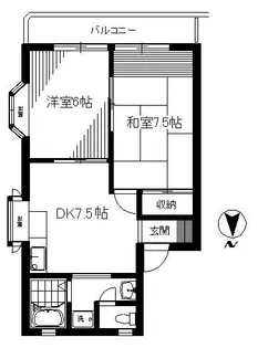 コンフォール深沢【2階】の間取り