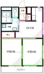 東京都練馬区下石神井4【マンション】の間取り