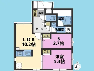 プラティーク品川中延【5階】の間取り