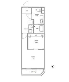 アバロン上尾原市【2階】の間取り