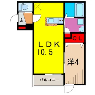 Comfort美泉【1階】の間取り