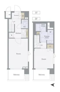 東京都江東区毛利1【マンション】の間取り