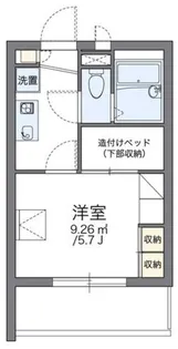 レオパレスグラッドII【2階】の間取り