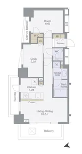 東京都新宿区西早稲田1【マンション】の間取り