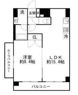カルディア西馬込【5階】の間取り