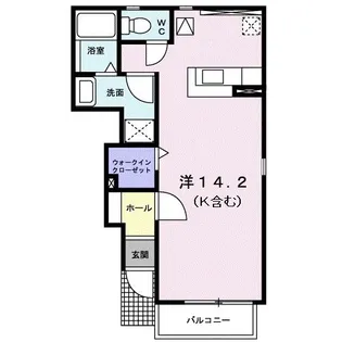 ベル・アンジュE棟【1階】の間取り