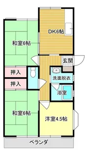 埼玉県加須市礼羽【アパート】の間取り