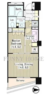 東京都世田谷区三宿1【マンション】の間取り