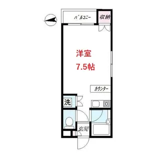 東京都大田区中央8【アパート】の間取り