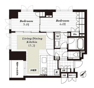 CONOE赤坂丹後町【4階】の間取り