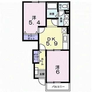 カレント【1階】の間取り