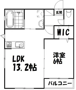 ロゼッタ住吉【2階】の間取り