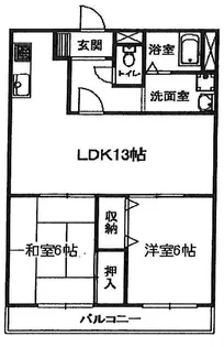 大阪府箕面市半町2【マンション】の間取り