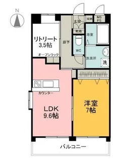 コスミック【4階】の間取り