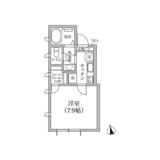 クレール経堂【1階】の間取り