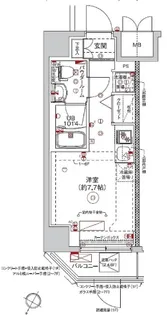 RELUXIA横濱西【7階】の間取り