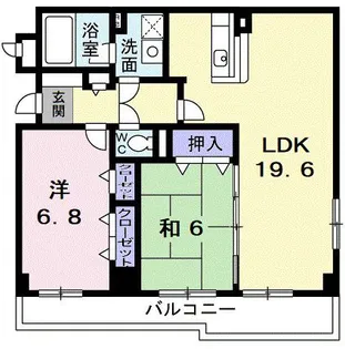 ベルヴェデーレ調布【2階】の間取り