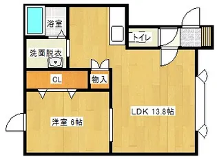 レインボーハウスのぞみ【1階】の間取り