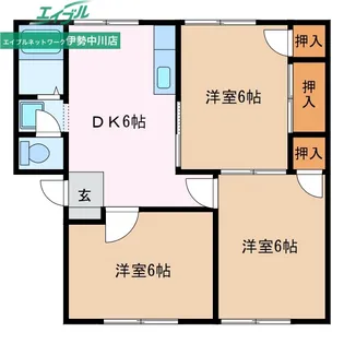 宝野ハイツ【1階】の間取り