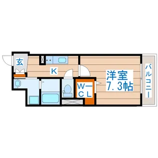 S・K・Y二日町【2階】の間取り