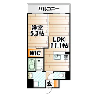 アルゴヴィラージュ天神II【4階】の間取り