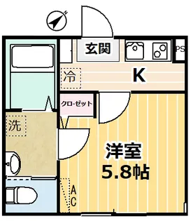 レグレス【3階】の間取り