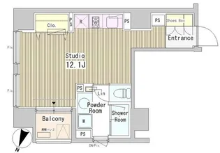 アーバンキューブ九段南【3階】の間取り
