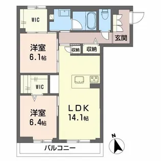 Le Chainon【3階】の間取り