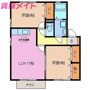 クレストZ【1階】の間取り