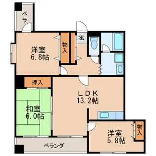 アゴラ葵【9階】の間取り