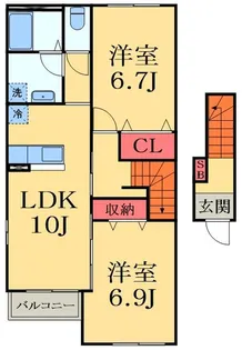 ブランピア【2階】の間取り