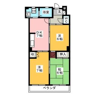 エスペランス【4階】の間取り