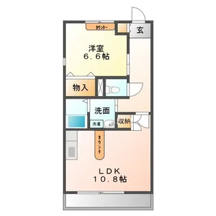 ヴェルジェ【1階】の間取り
