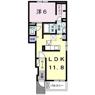 スズランB【1階】の間取り