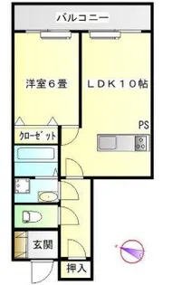 ハイコーポ長島【2階】の間取り