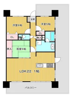 アルファステイツ宍道湖II【8階】の間取り