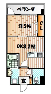 No.50 アプリオ南小倉【4階】の間取り