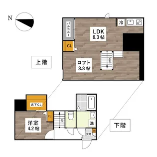 ADCパピーズ大津郵便局【1階】の間取り