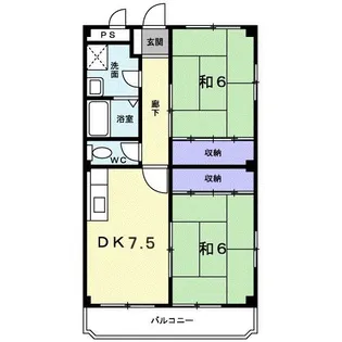清水ビル【2階】の間取り